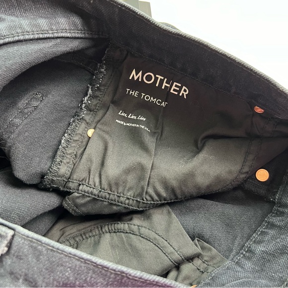 Mother Superior NWT The Tomcat Lies Lies Lies Size 32 Black Button Fly Jeans - Picture 6 of 13